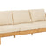 J-Line sofa Elise + kussen 3 Personen - rotan|textiel - naturel|wit