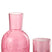 J-Line karaf + glas Maya - glas - fuchsia