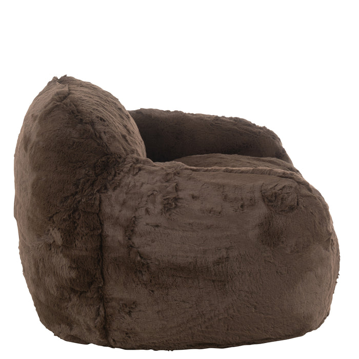 J-Line zetel Cutie - polyester - bruin - small