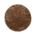 Tapeso Rond hoogpolig vloerkleed velvet - Posh bruin - 280 cm