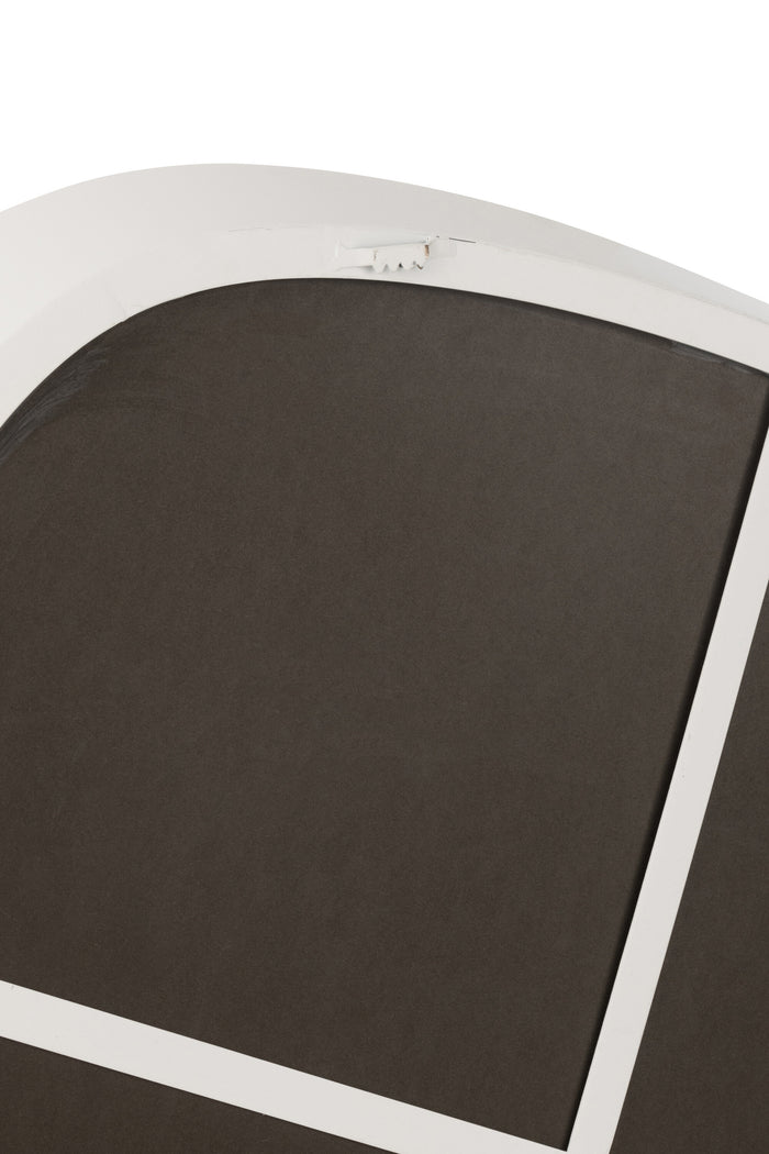 J-Line spiegel - metaal|glas - wit - large - Ø 86.5 cm