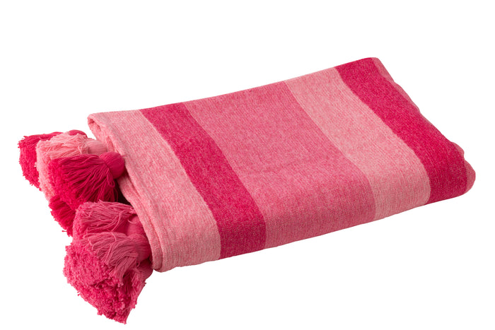 J-Line plaid Stripe - textiel - roze