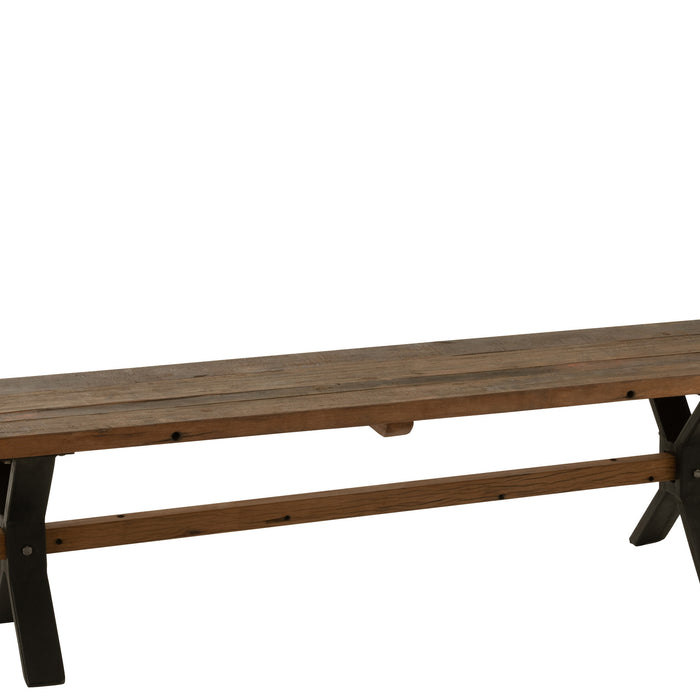 J-Line bank Verouderd - hout - bruin