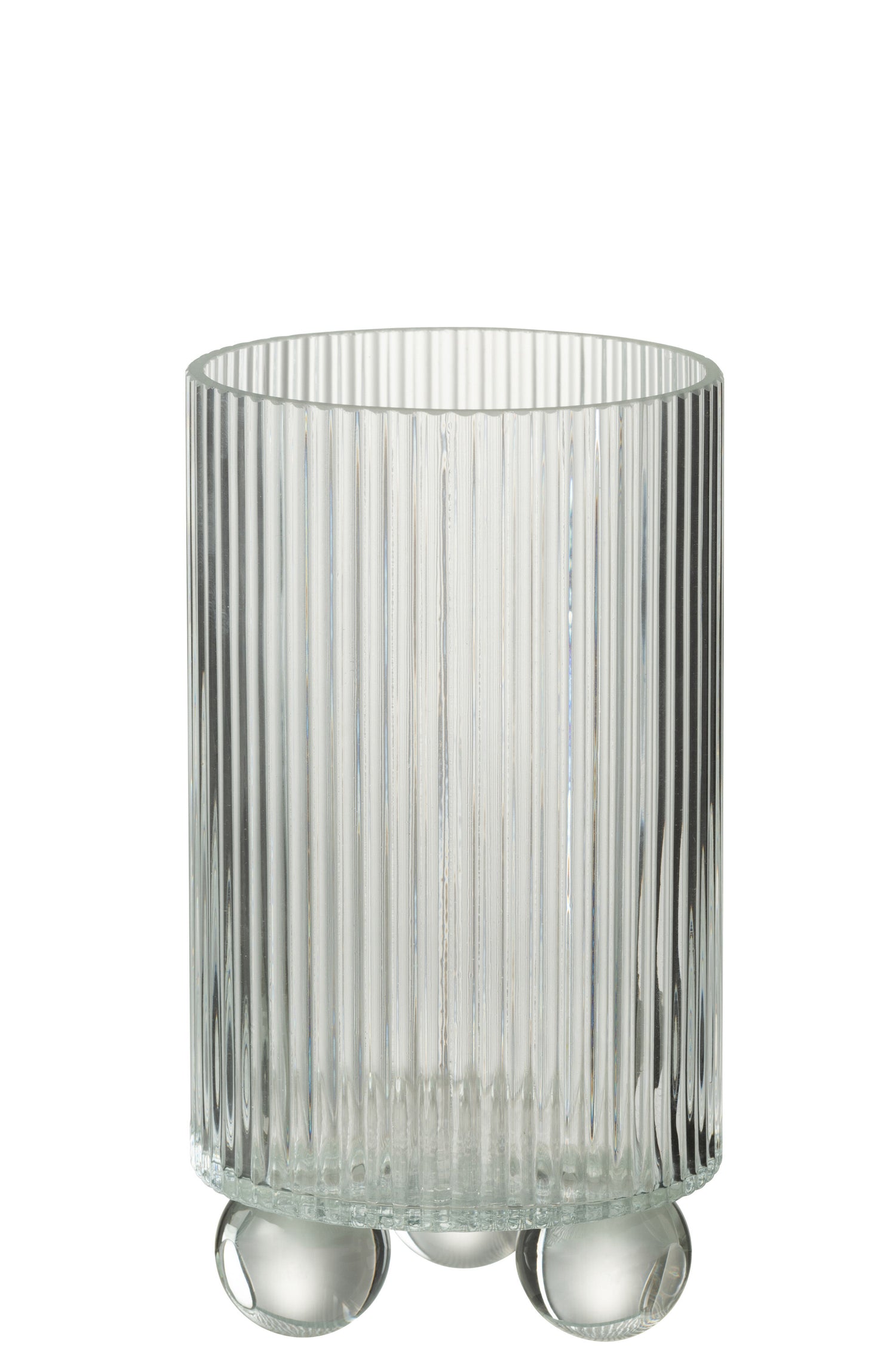 J-Line windlicht Clara - glas - transparant - large