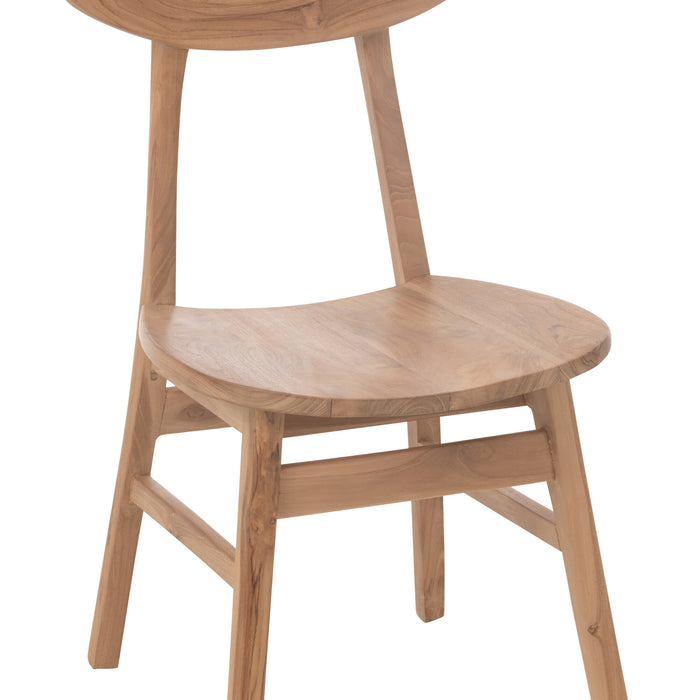 J-Line stoel Sofia - teakhout - naturel