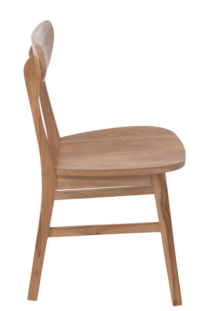 J-Line stoel Sofia - teakhout - naturel