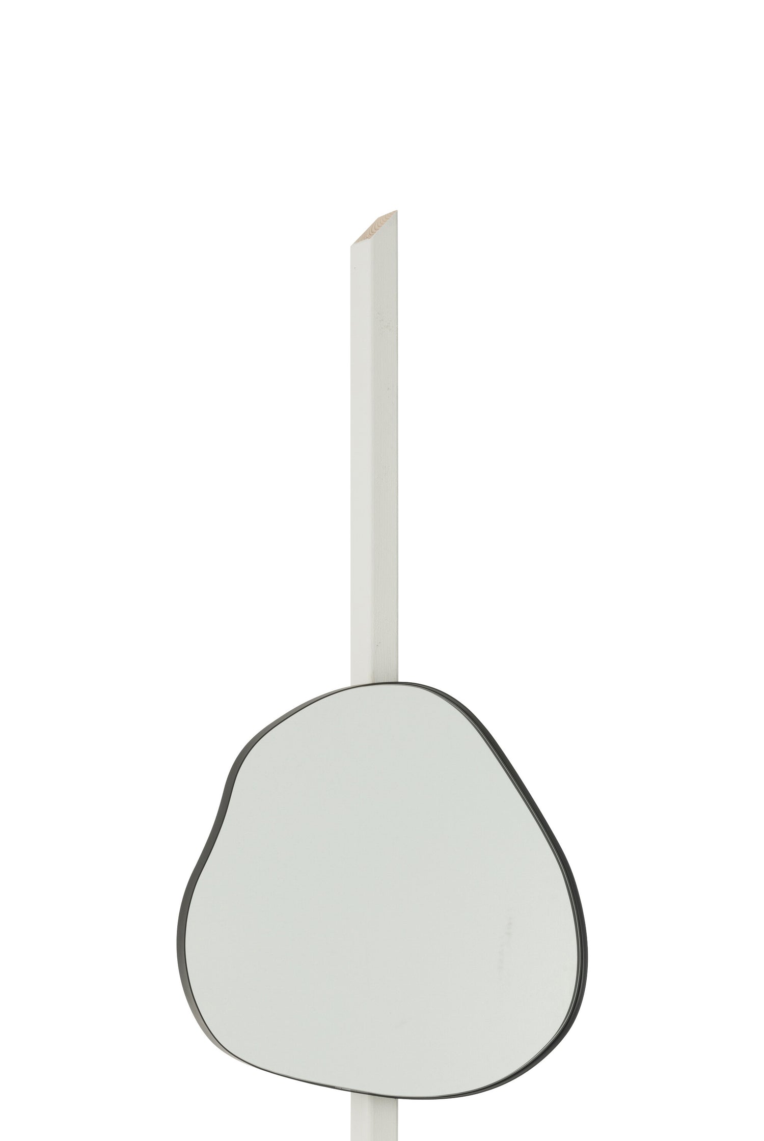 J-Line spiegel Extrema - ijzer|spiegel - zwart - medium - Ø 49 cm