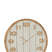 J-Line klok - hout - wit|naturel - large - Ø 60 cm