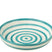 J-Line schaal Granada Stripes Low - keramiek  - wit|aqua - l