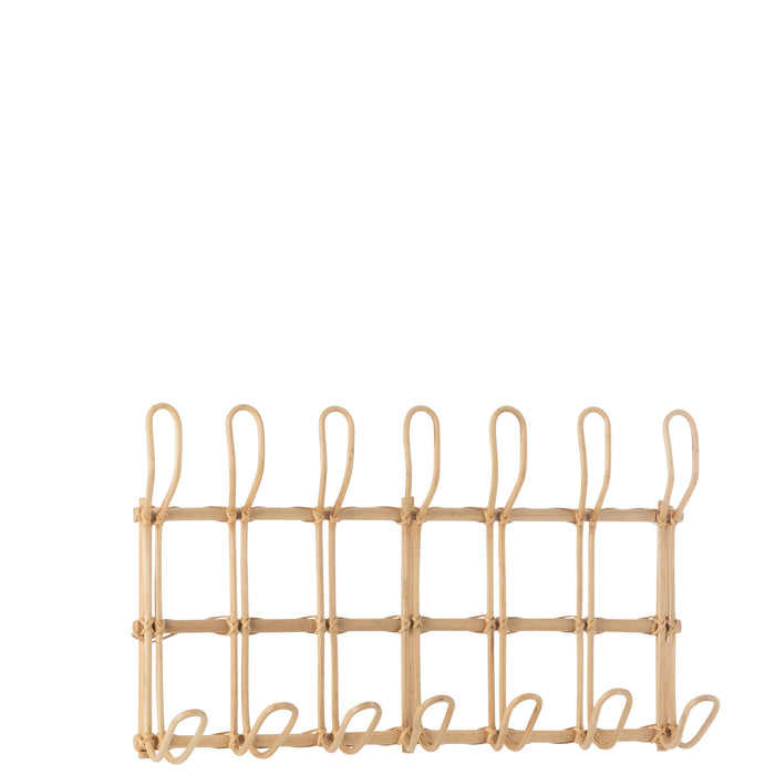 J-Line kapstok Ellen 6 Hakken - jute - naturel