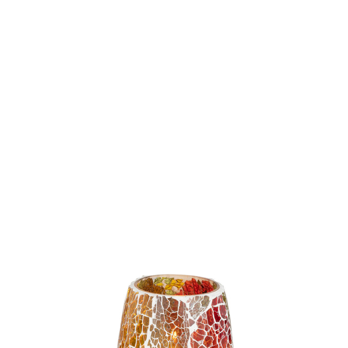 J-Line kaarshouder Sunset - glas - mix - medium