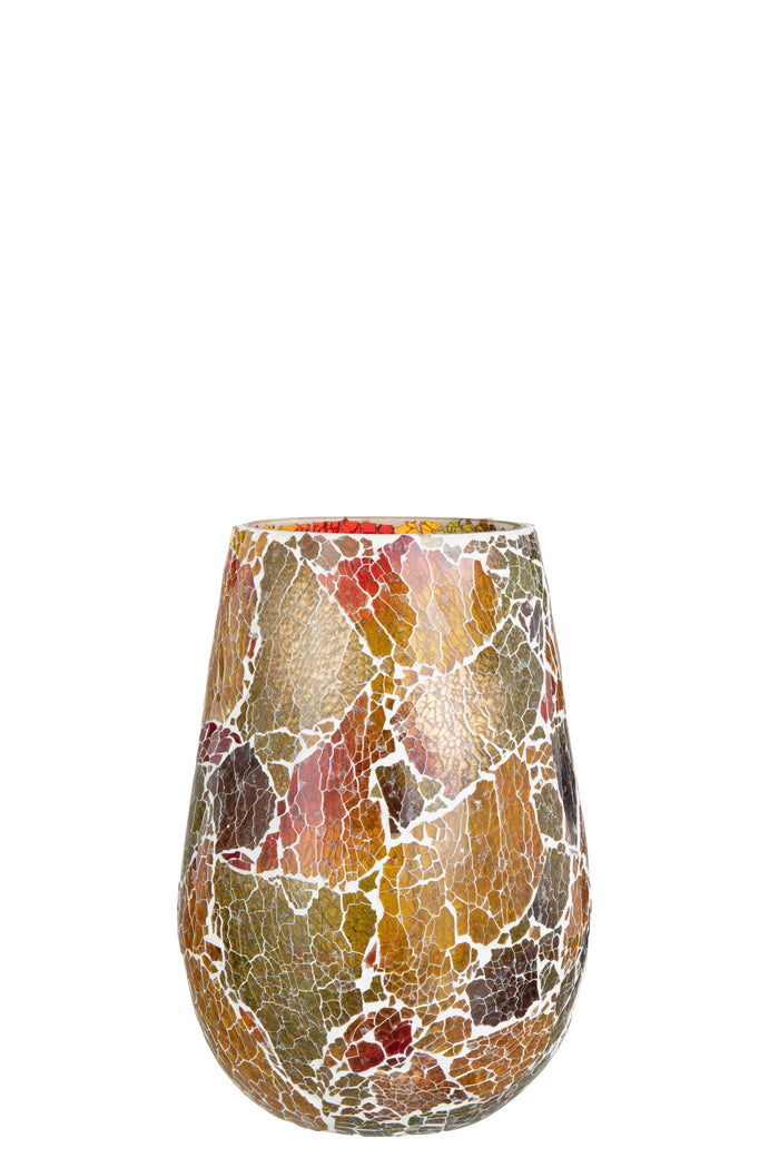 J-Line kaarshouder Sunset - glas - mix - large