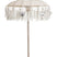 J-Line parasol + Voet + Kwast - katoen|hout - creme|zilver - small