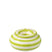 J-Line asbak Granada Stripes - keramiek - wit|groen - large