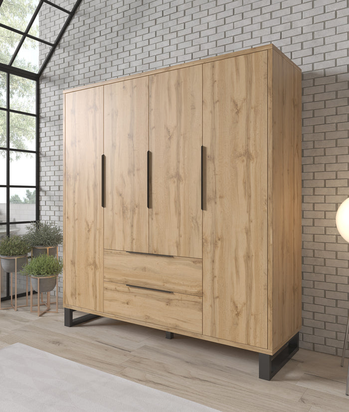 Meubella Kledingkast Harlow - Eiken - 191 cm