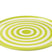 J-Line bord Granada Stripes - keramiek - wit|groen