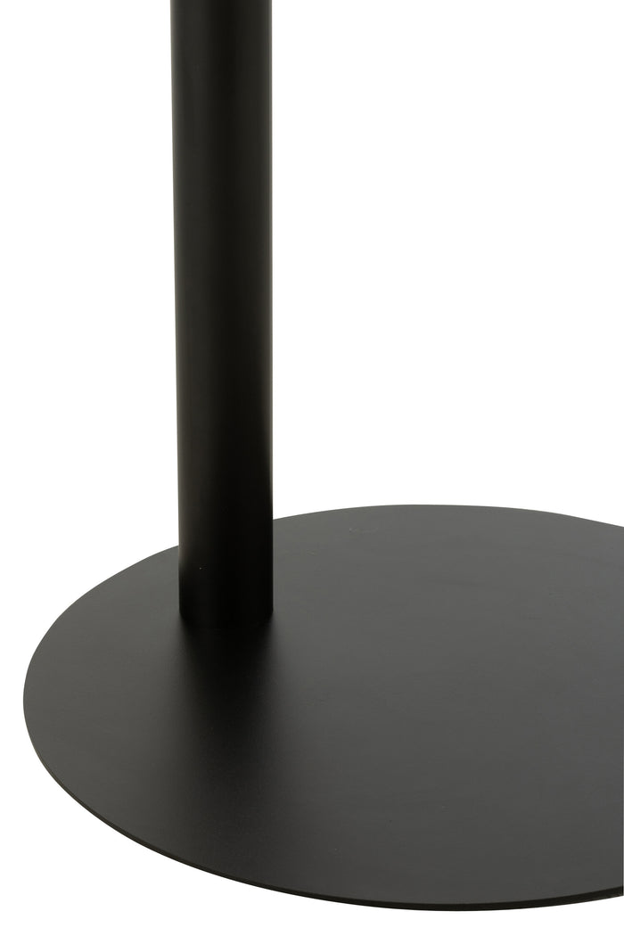 J-Line bijzettafel Rond - metaal - zwart