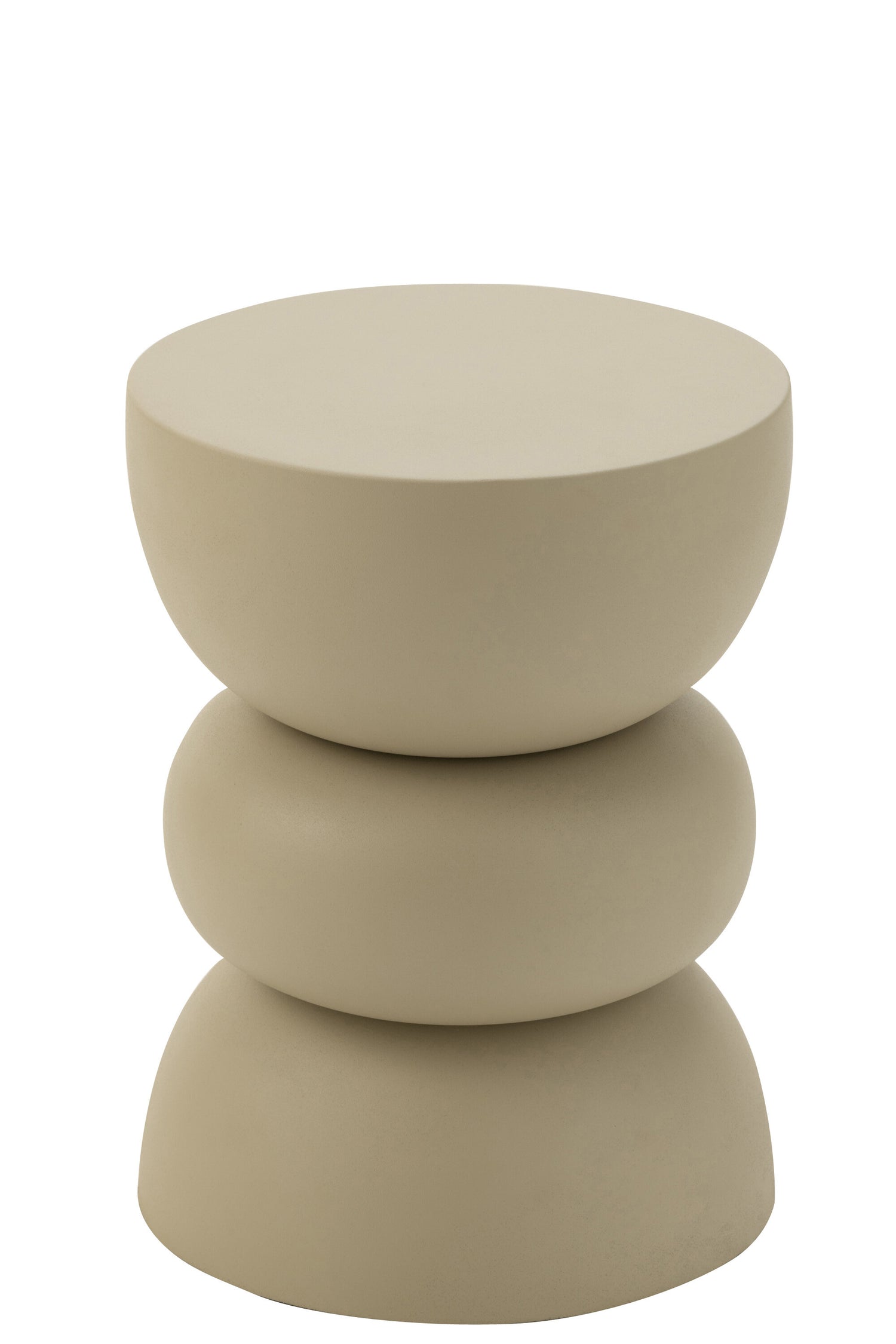 J-Line bijzettafel Lise - ijzer - ivoor