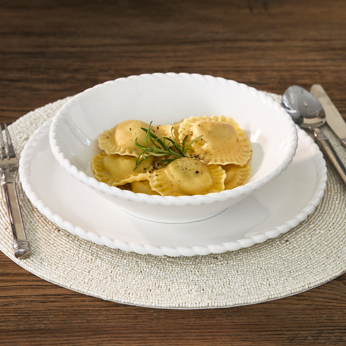 Riviera Maison Serveerschaal Wit - Elegant Twist Schaal - Porselein