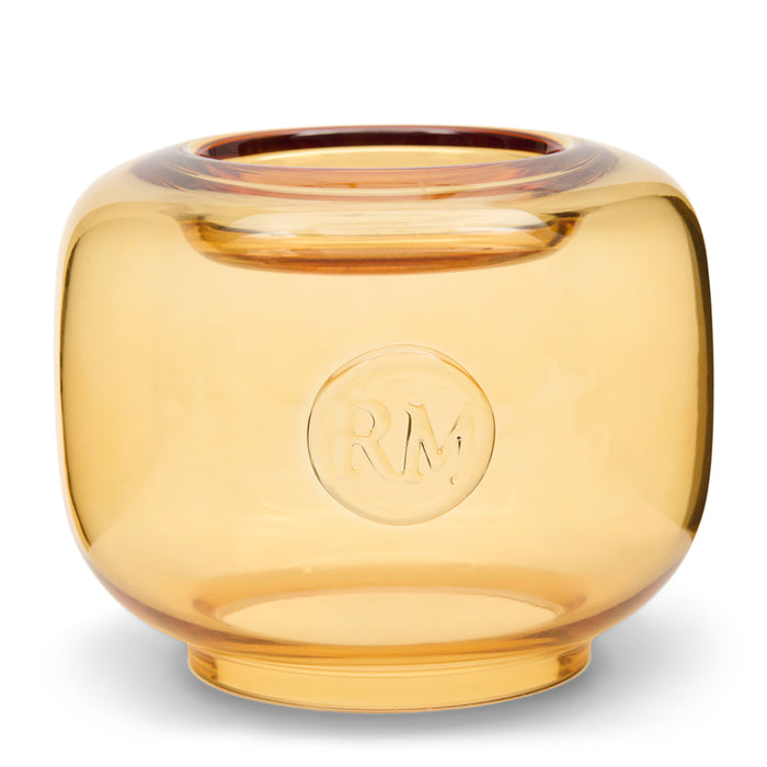 Riviera Maison Windlicht rond Bruin - Willow Kaarsenhouder groot Glas