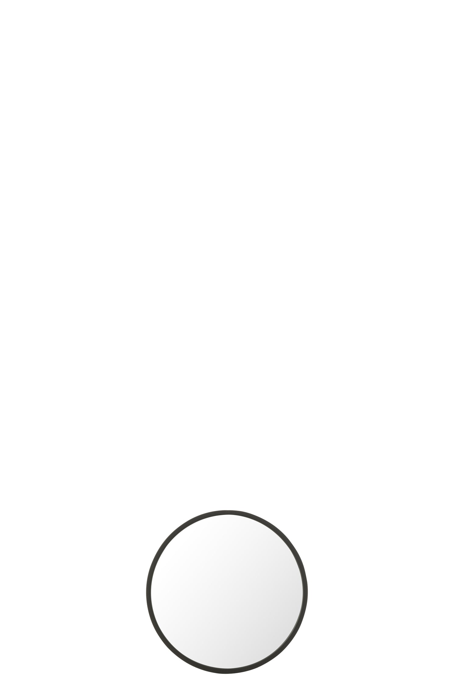 J-Line spiegel Rond - metaal - zwart - small - Ø 40 cm