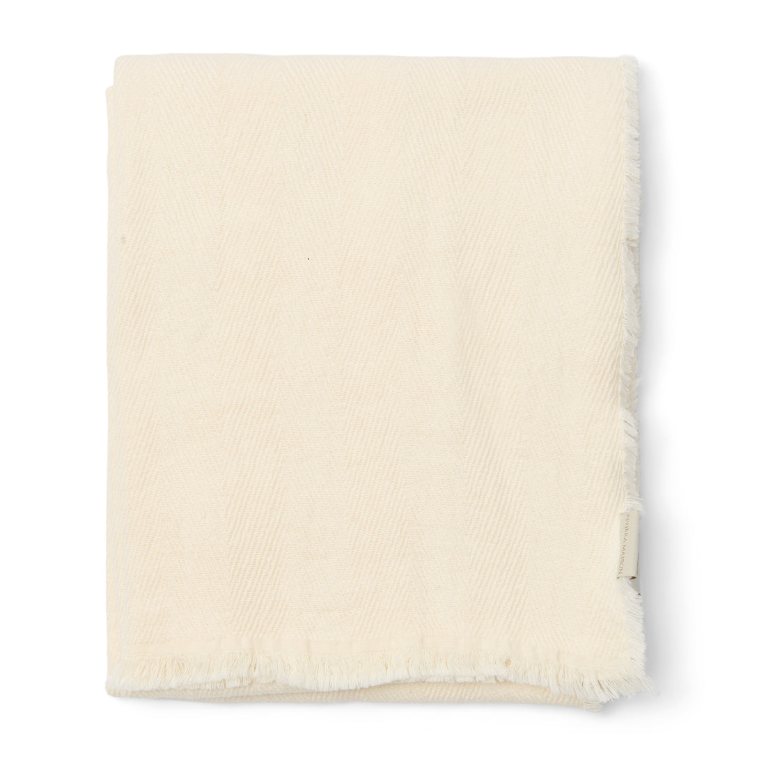 Riviera Maison Plaid Beige - Sofia Decoratie deken 180x130 - Katoen