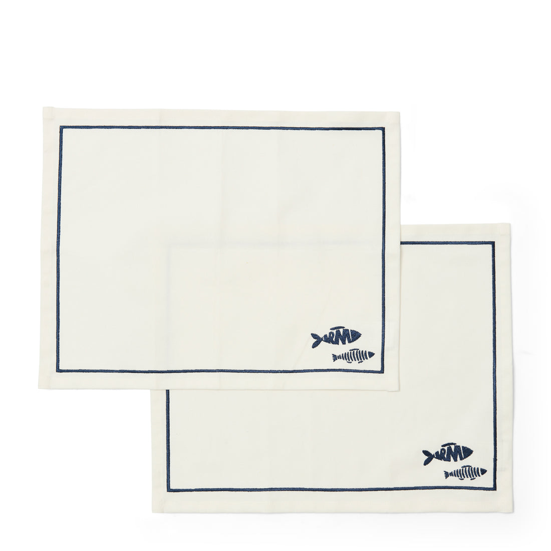 Riviera Maison Placemats Wit - Como Catch Placemat textiel - Katoen