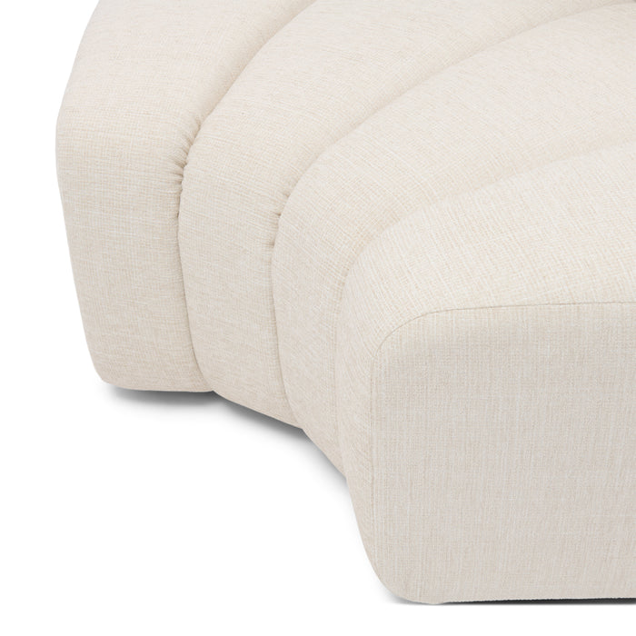 Riviera Maison - Dazzle Corner Round Small Soft Whit - Soft White