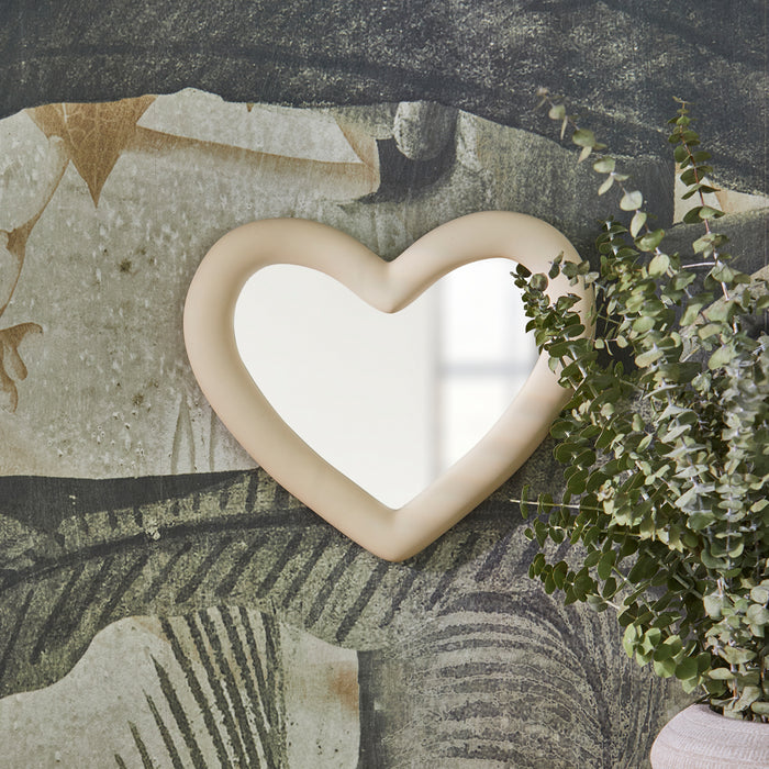 Riviera Maison Decoratieve spiegel Beige - Heart Wandspiegel