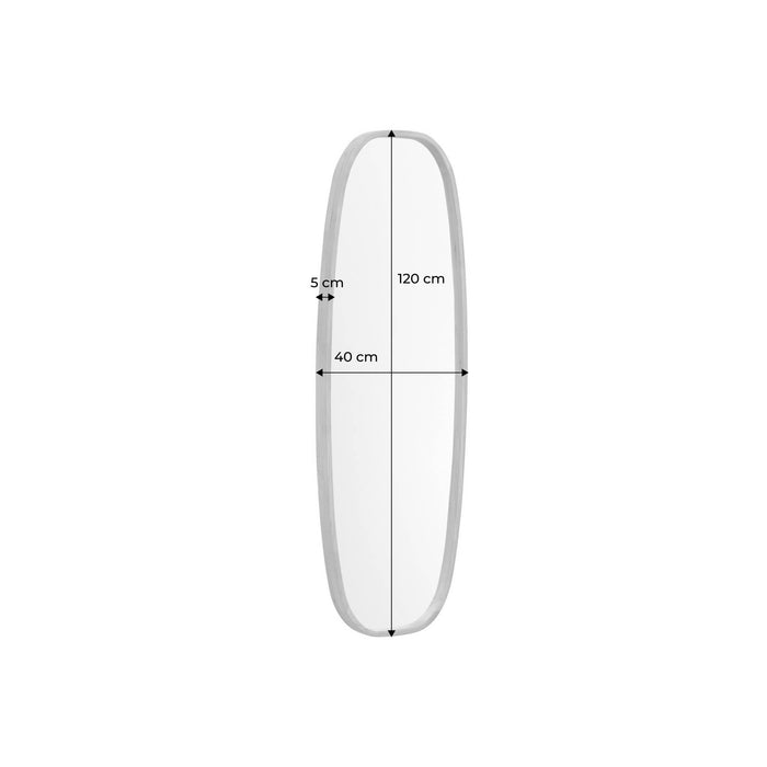 sweeek - Rechthoekige spiegel van heveahout