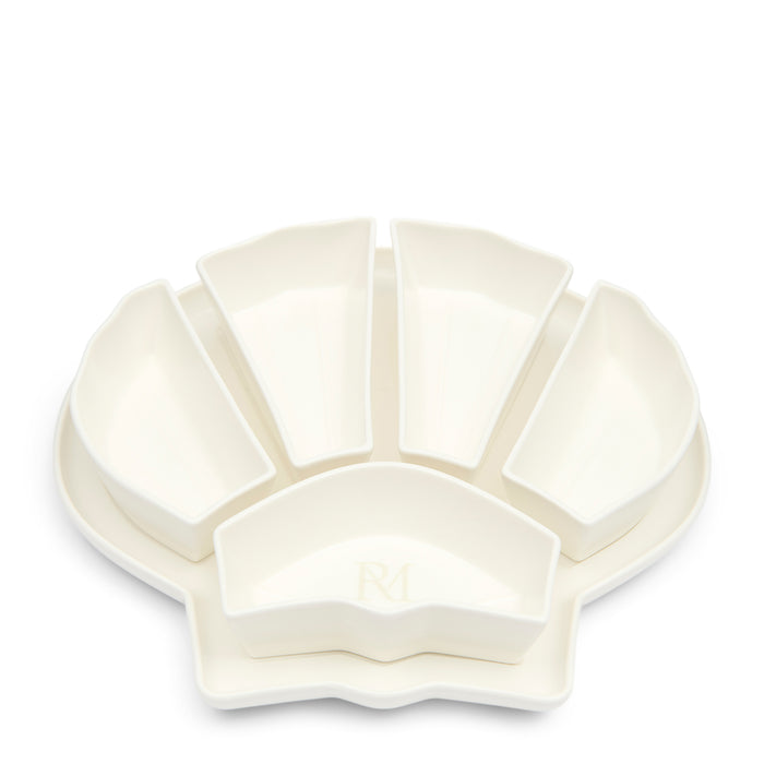 Riviera Maison Serveerschaal Wit - Ocean Seashell Tapas schaaltjes