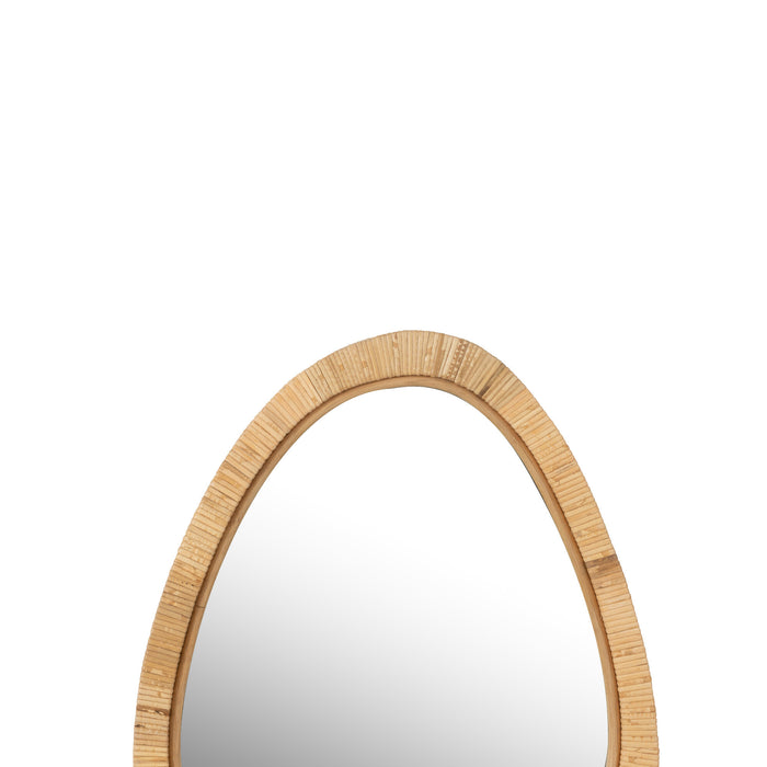 J-Line spiegel Paille - jute|glas - naturel - small - 54 x 46.5 cm