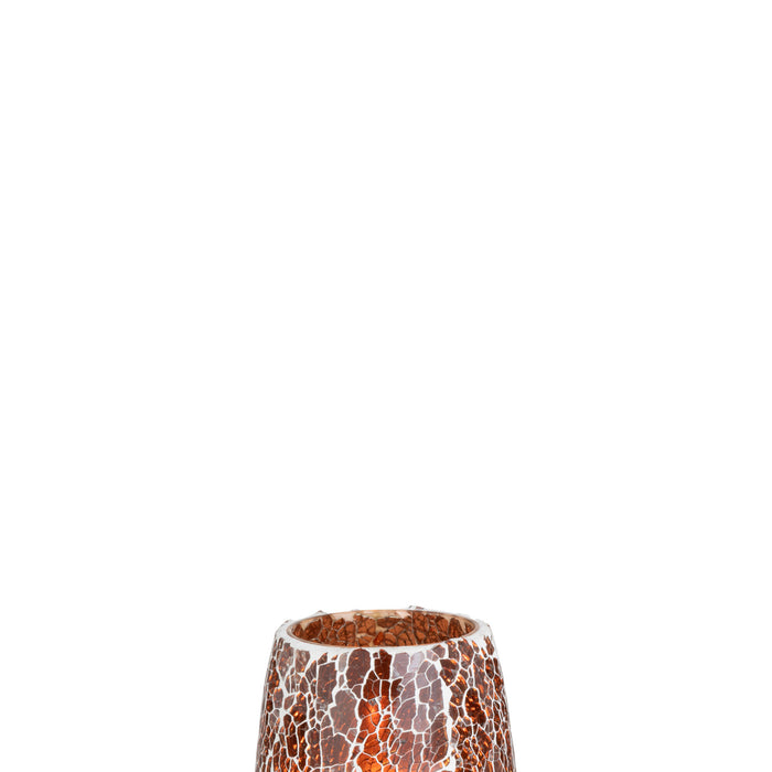 J-Line kaarshouder Ali - glas - bruin - medium