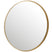 J-Line spiegel Rond Hoge Rand - metaal|glas - goud - large - Ø 110 cm