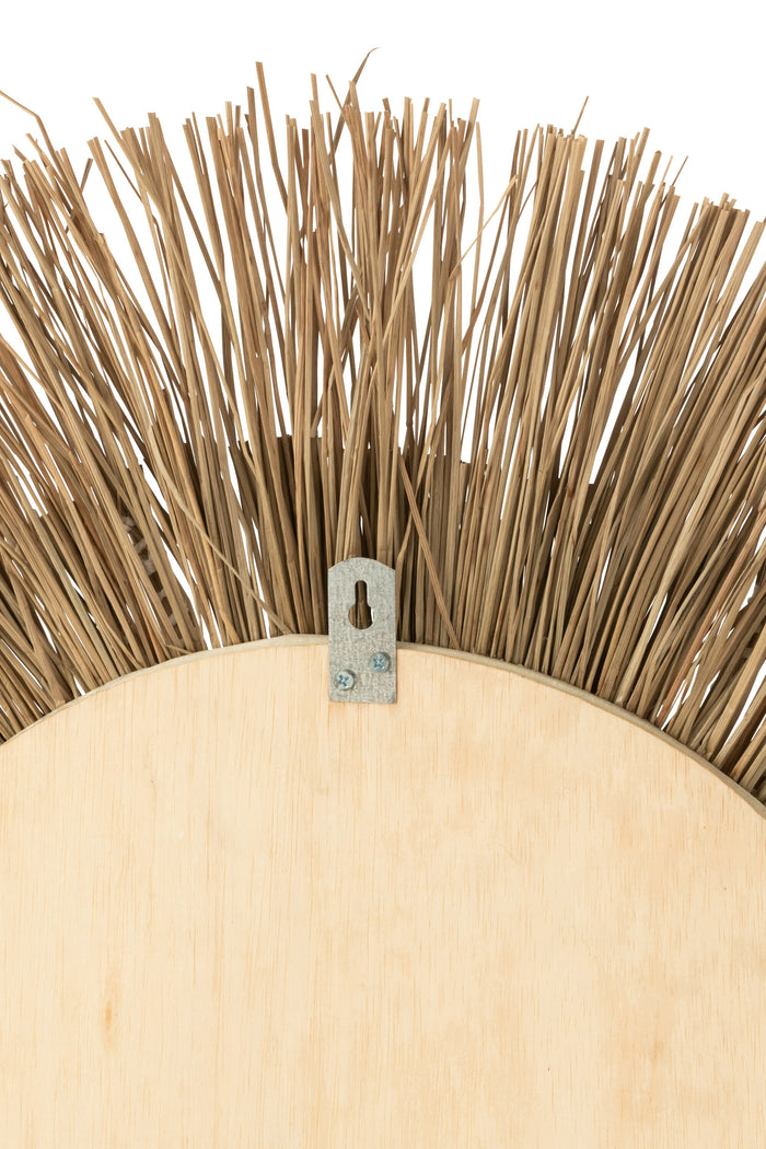 J-Line miroir Melissa Paille - naturel|blanc - small - Ø 75  cm