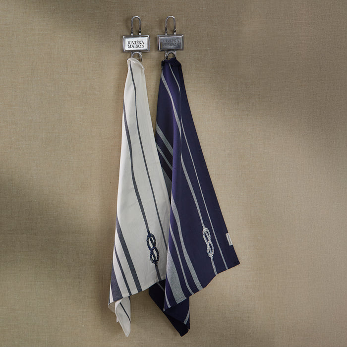 Riviera Maison Theedoeken Blauw, Wit - Sailor's Haven Keukenhanddoek