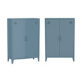 sweeek - Metalen kast|ladekast 2 deuren (set van 2)