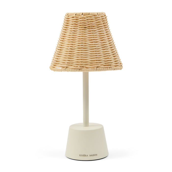 Riviera Maison Tafellamp draadloos Beige - Luminee Nachtlampje