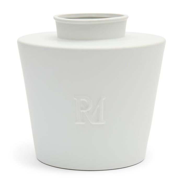 Riviera Maison Vaas Rond Wit - Paris Bouqet Bloemenvaas   - Keramiek