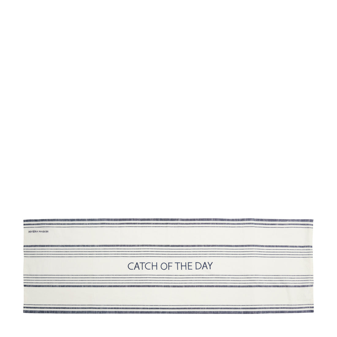 Riviera Maison Tafelloper Blauw, Wit - Catch Of The Day Tafelrunner