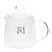 Riviera Maison Theepot dubbelwandig glas - Monogram Theekan