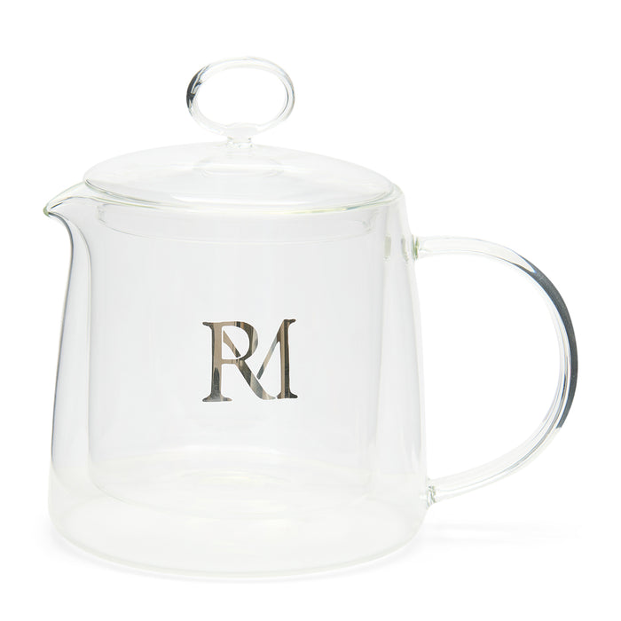 Riviera Maison Theepot dubbelwandig glas - Monogram Theekan