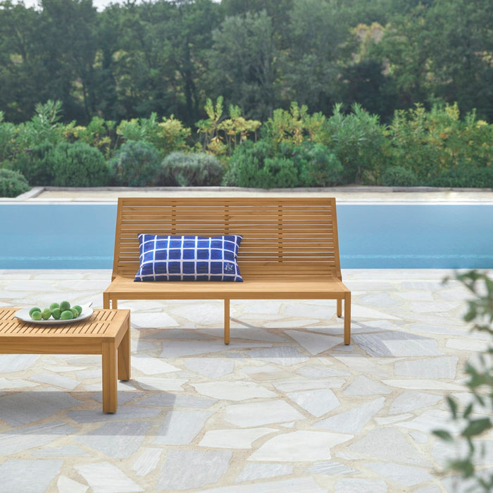 Tikamoon - Massief teakhouten tuinbank Teo, 2-zit