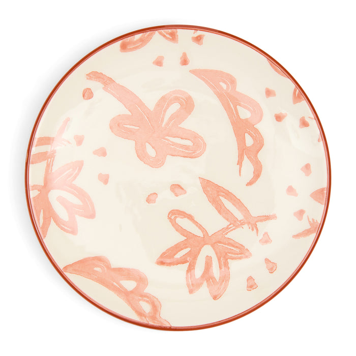 Riviera Maison Gebaksbord Rood - Bella Flowers Klein bordje