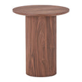 by fonQ Fiss Bijzettafel - Ø 40 cm - Walnoot