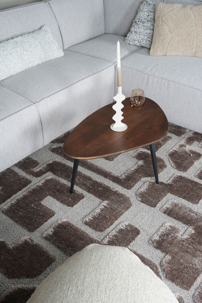 Veer Carpets - Vloerkleed Liana Bruin 160 x 230 cm