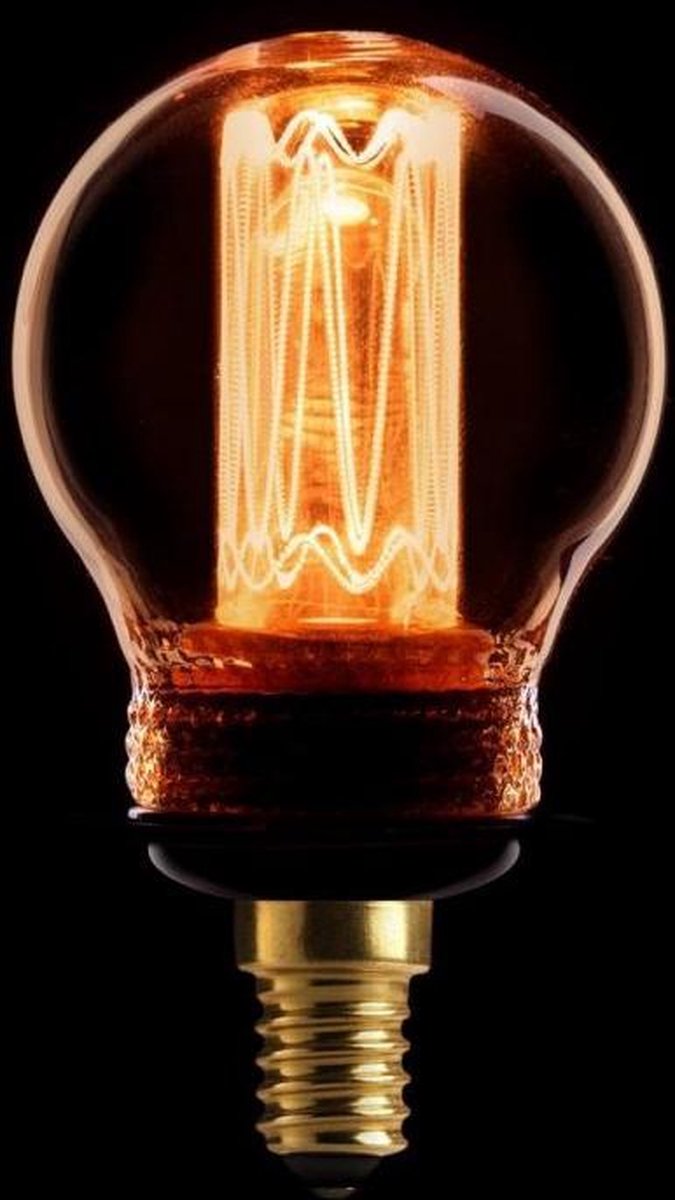 ETH Led kooldraad kogel E14 2.3w|9w 1800k goud dimbaar 65L