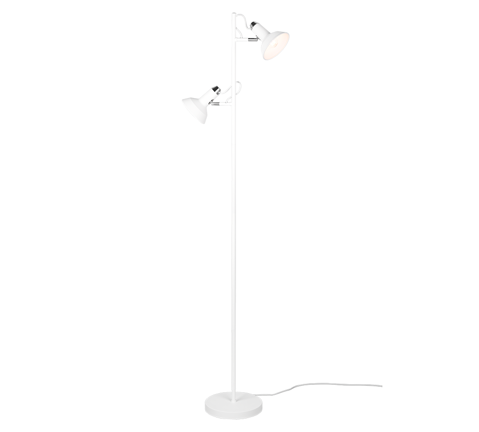 Trio Leuchten Roxie - Vloerlamp - Wit