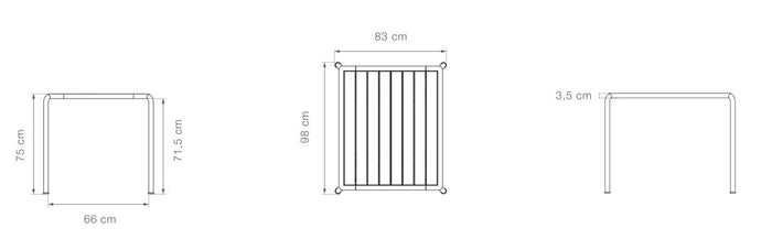 Avanti tuintafel 83x98 Olive Green