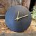 Benoa Large Black Antique Table Clock